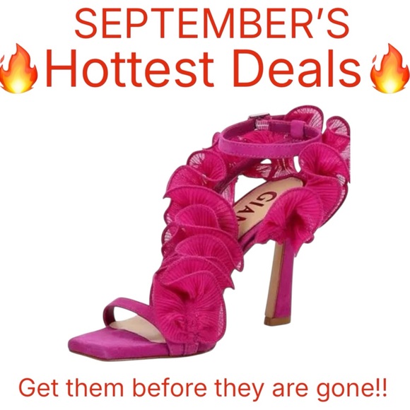 Gianni Bini FRANZ Suede Chiffon Ruffle Dress Sandal Fuschia - Picture 1 of 10